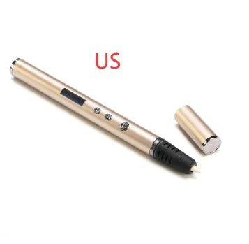 Fountain pen style 3D printing pen for DIY educational projects with adjustable extrusion speed