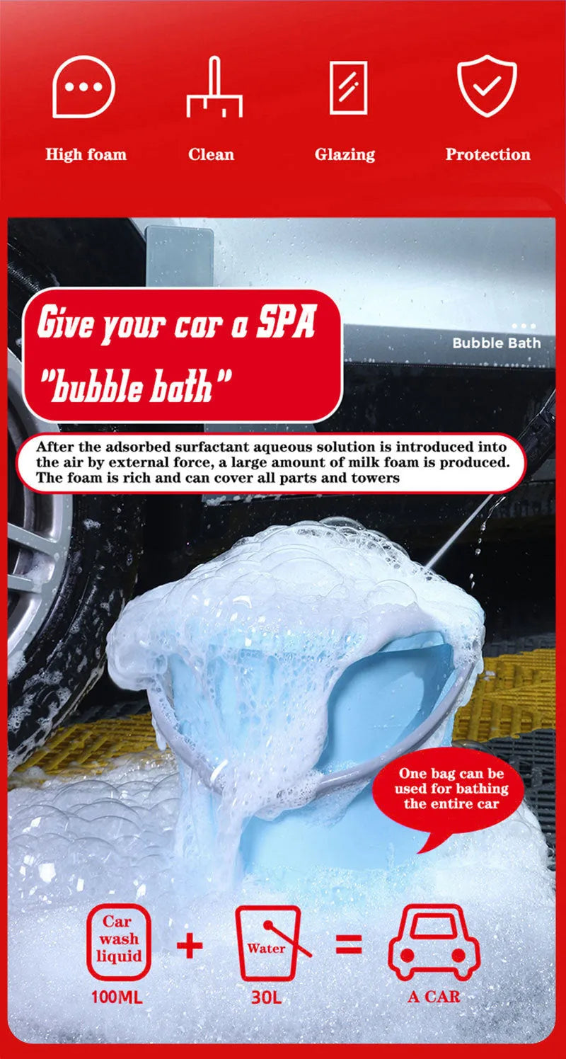 100ml bottle of super concentrated car decontamination and polishing high foam cleaner