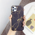 Marbled geometric design PC mobile phone case for iPhone and Android smartphones