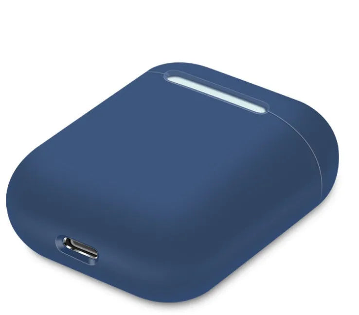 Silicone protective sleeve for AirPods charging case in split design showing colour options