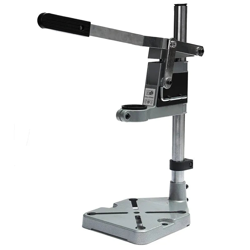 Mini hand drill bracket stand for 43mm and 35mm drills on workbench black