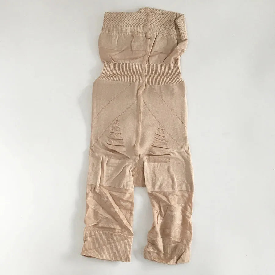 Black seamless high-waist shapewear shorts for women on a hanger.