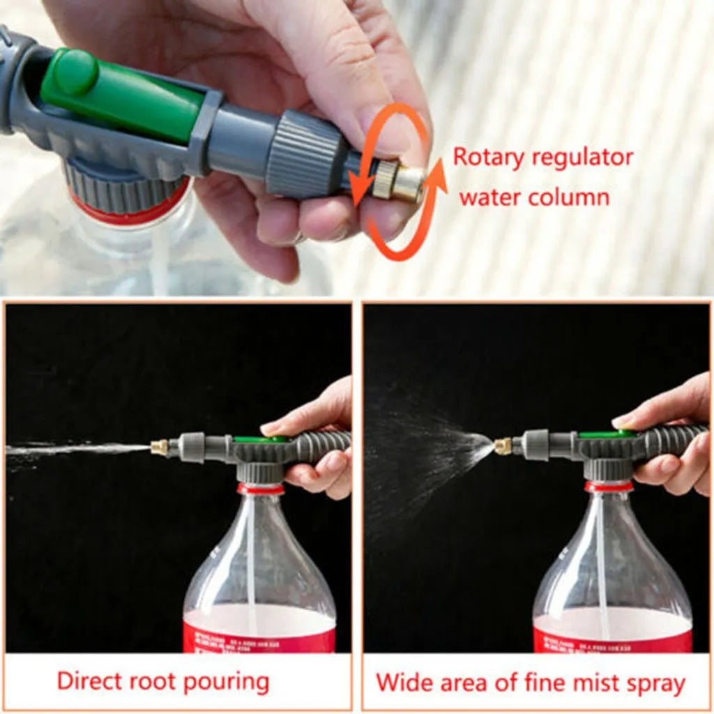 Universal watering sprayer nozzle attachment with 30cm tube for beverage bottles