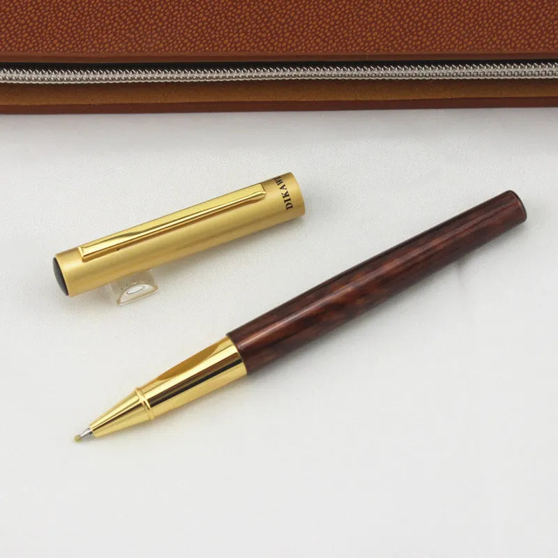 Baozhu pen with metal shell shown in seven colour options including coffee, purple, grey, and black.