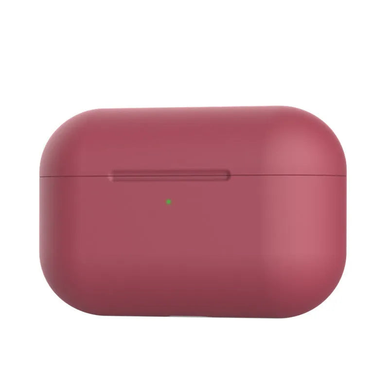 Soft silicone protective cover for AirPods Pro wireless earbud case in multiple colour options.