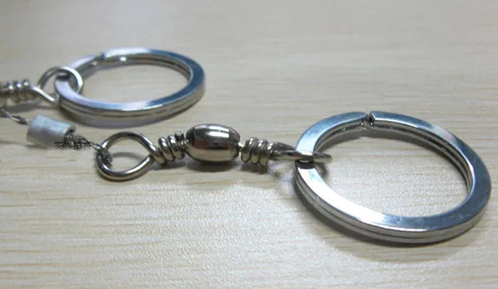 55cm stainless steel survival wire saw with pull rings for outdoor cutting tasks