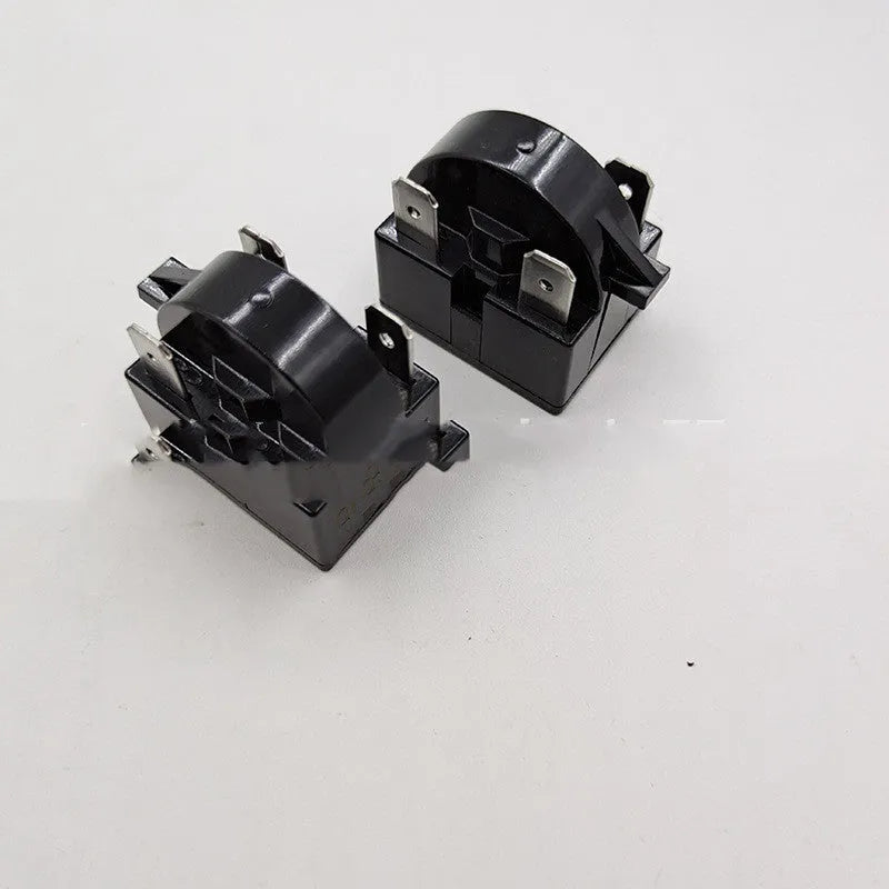 QP-02 4.7 Ohm triangle PTC starter in black plastic casing for refrigerator compressor