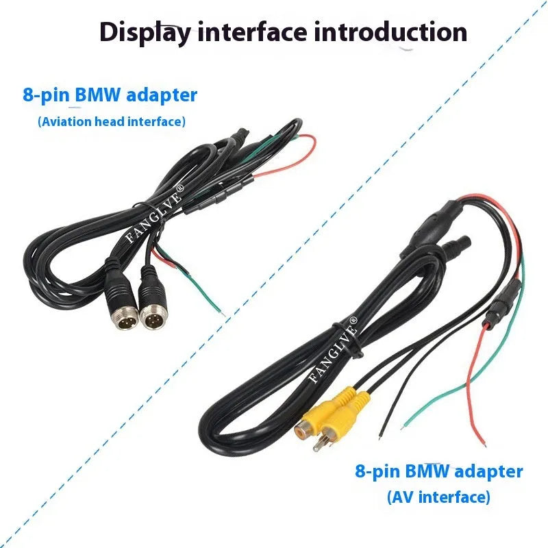 7-inch TFT desktop reversing monitor display with ABS housing and included camera