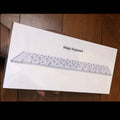 White Apple G6 Bluetooth wireless keyboard with ultra-thin metal construction