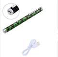 Green 5mW laser pointer pen with a pen-style body for pocket portability.
