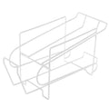 Double-layer iron kitchen storage rack for cans, 28x18x14cm, picture colour finish