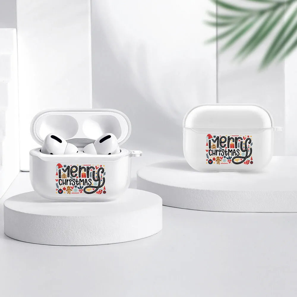 Transparent silicone protective case for AirPods Pro 2nd generation wireless charging earphones