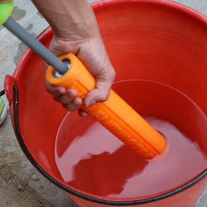 Orange EVA foam water blaster pistol with foam handle for summer outdoor play