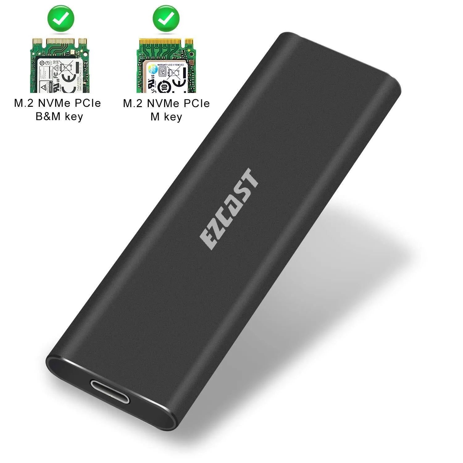 M.2 NVMe mobile hard disk box USB 3.1 Gen2 PCIe SSD enclosure black S800