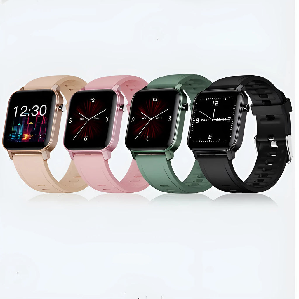 M2 smart bracelet watch with colour screen and silicone strap on wrist, displaying health metrics.