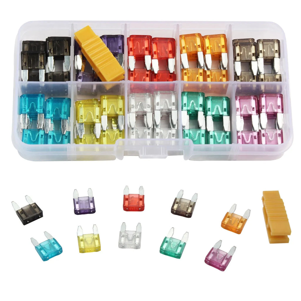 120pcs small car fuse kit insert-type blade fuses for automotive 24V systems