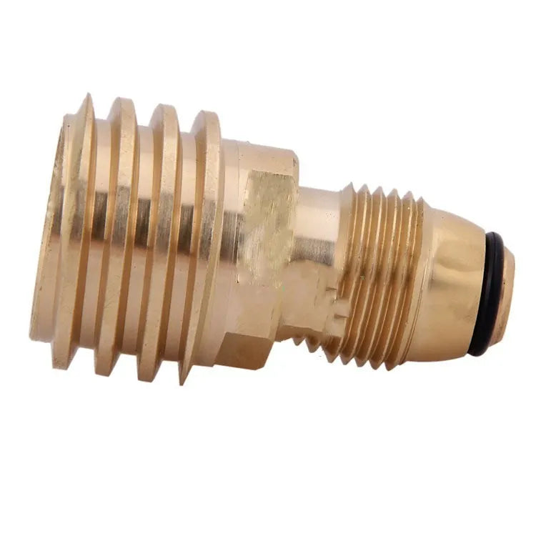 Gold brass gas brazier copper adapter with internal thread and 7mm diameter for gas charging connections