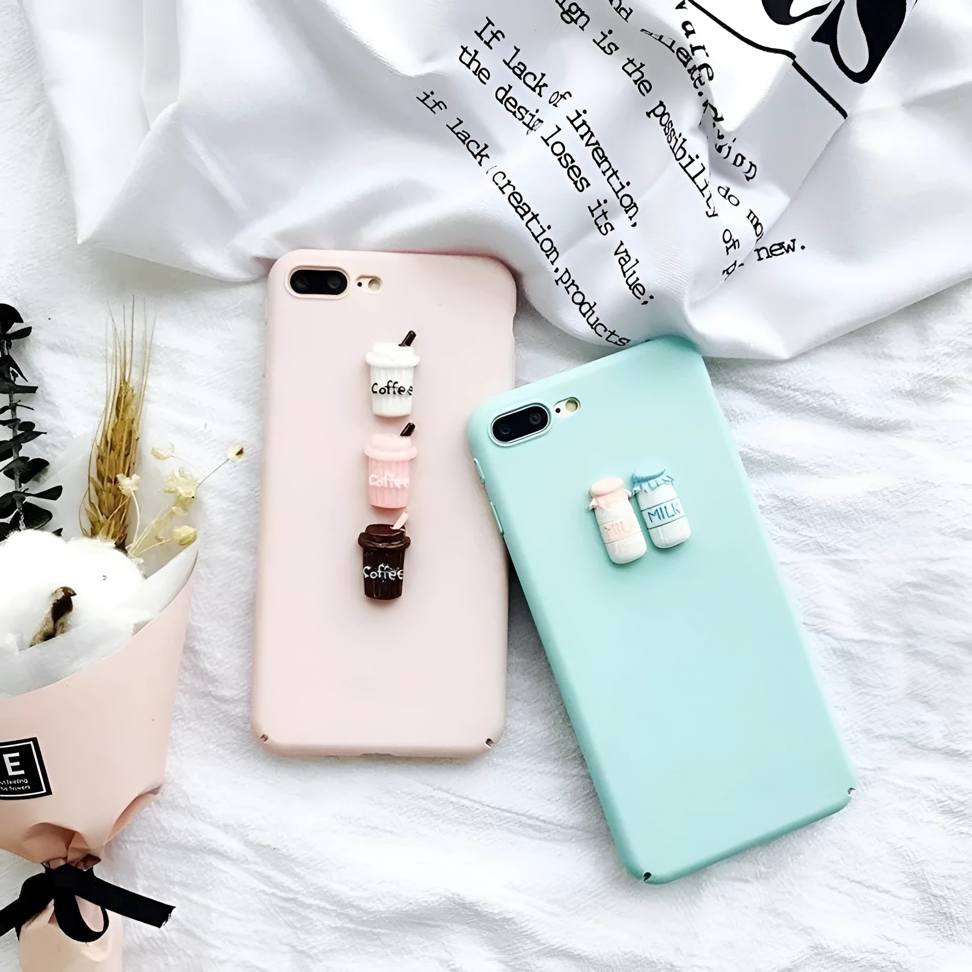 Soft silicone TPU iPhone case with 3D cartoon cat design in multiple colours