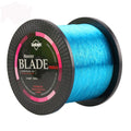 Seaknight1000 nylon fishing line spool in multiple colour options showing diameter size markings