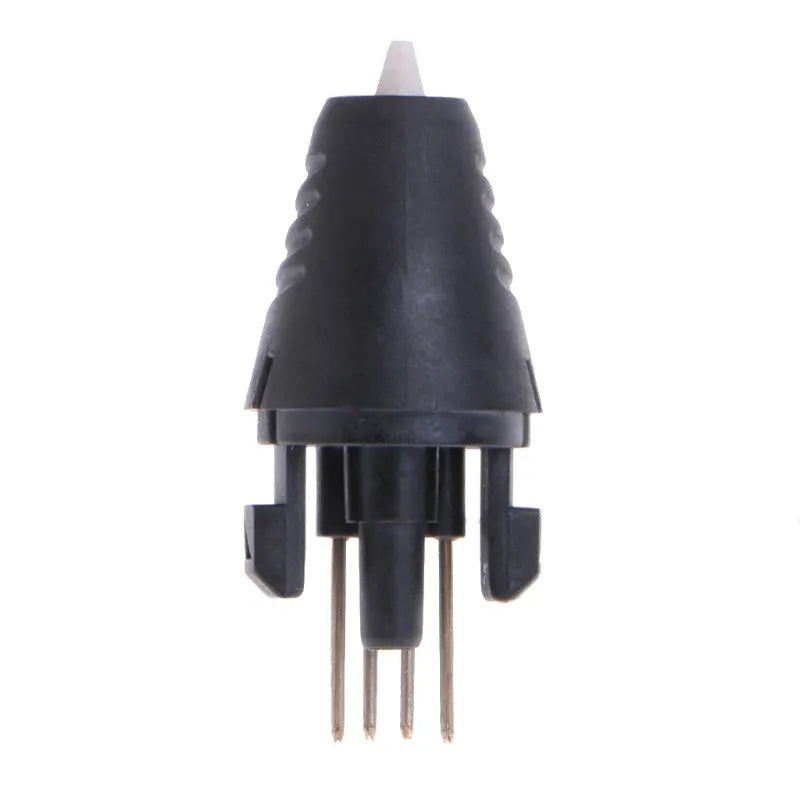 Two 3D printing pen replacement tips – 12V and 5V voltage options – on white background
