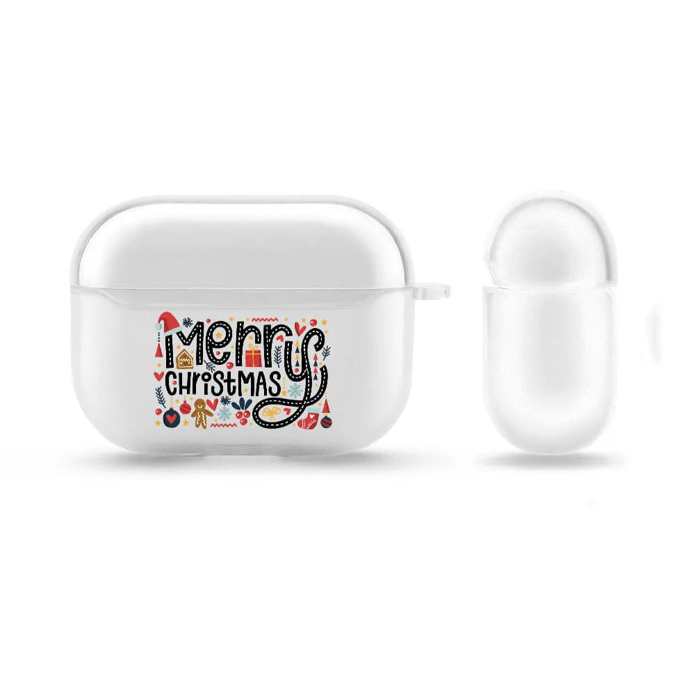 Transparent silicone protective case for AirPods Pro 2nd generation wireless charging earphones