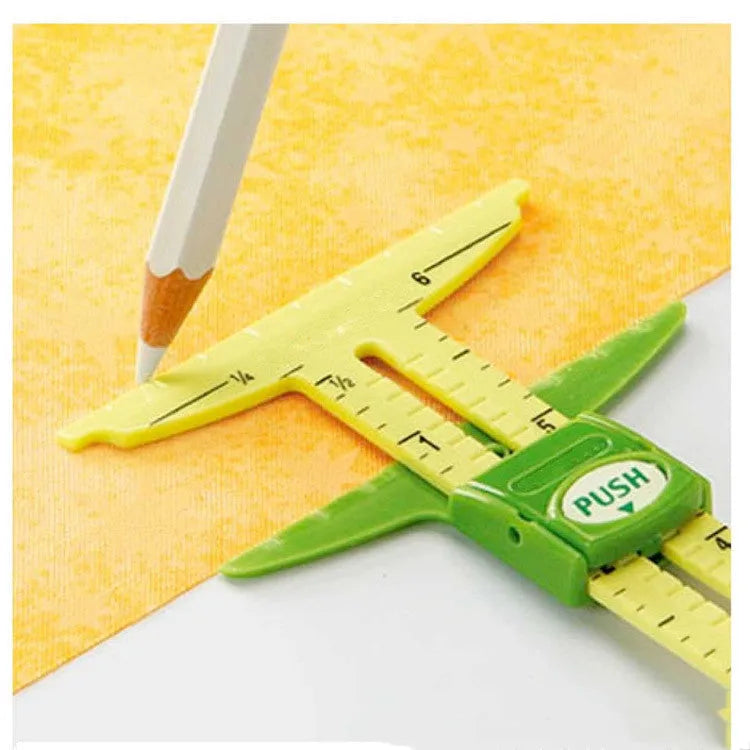 Set of two clear acrylic patchwork rulers for sewing and quilting projects