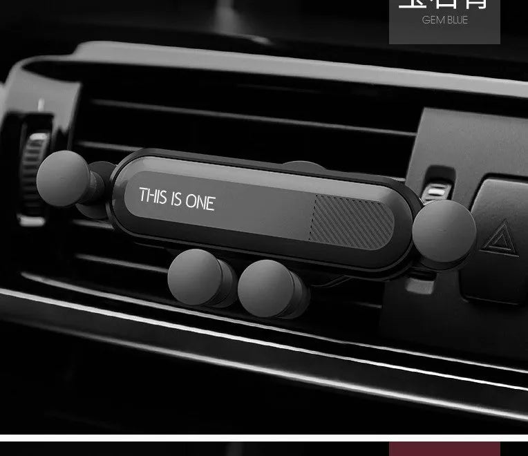 Universal car phone holder with adjustable air vent clip mount in multiple colour options