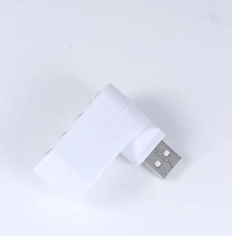 USB 2.0 hub splitter with spin colour design in black and white options for computer expansion
