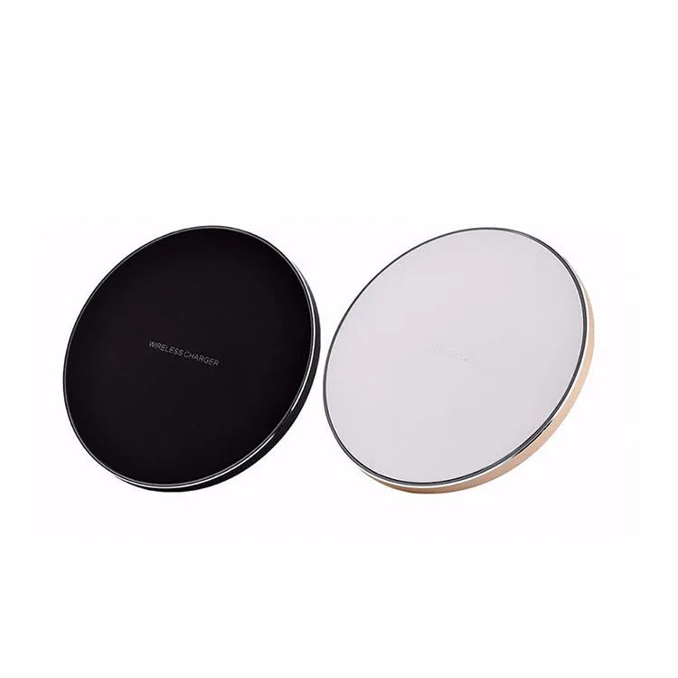 Ultra-thin square wireless charging pad in black red white or yellow colours