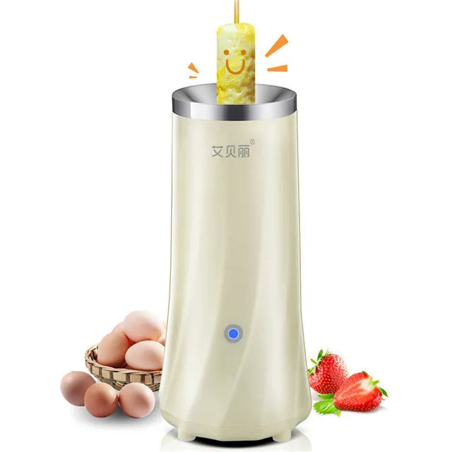 Beige white and green multifunctional mini breakfast machine with automatic features