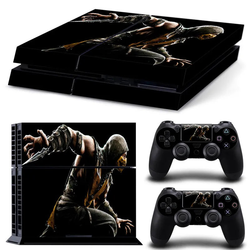 PS4 game console protective film with imported PVC material and multiple design style options