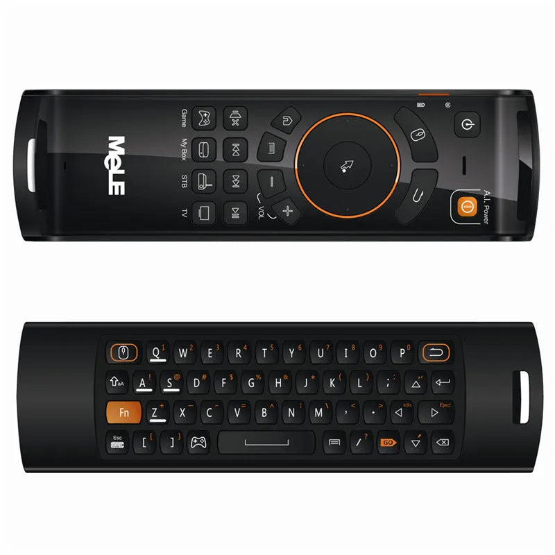 F10 Deluxe black wireless air mouse remote control with USB receiver