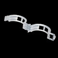 Pack of 50 plastic plant grafting clips for securing garden twigs and grafts.