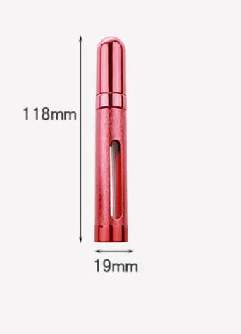 12ml aluminium and glass portable perfume atomiser in seven colour options.