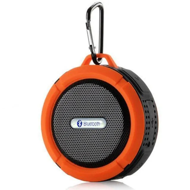 Compact waterproof Bluetooth speaker in six colours with 3W stereo and 500mAh battery