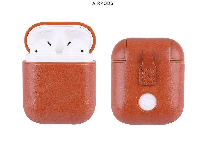 Genuine leather protective case for Apple AirPods charging case in multiple colour options