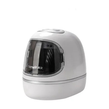 Creative electric pencil sharpener three-speed geometric design black plastic 135x93x100mm