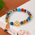 Women's sugar heart agate bracelet with retro minority design and handmade craftsmanship