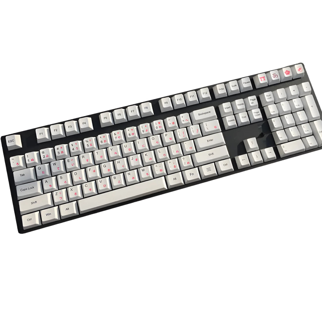 Japanese Russian Korean language PBT heat sublimation keycaps for mechanical keyboards