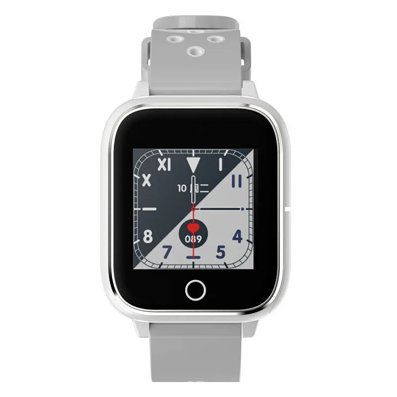 M6 smartwatch with 1.3-inch screen and silicone sport strap in black, shown next to its TWS headset for Bluetooth calls.