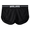 Men's loose Ice Silk nylon boxers in black, white, dark gray, blue, pink, and light green colours