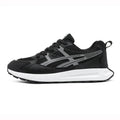 Men's casual non-slip shock absorption sneaker with breathable KPU upper, popcorn rubber sole, available in white