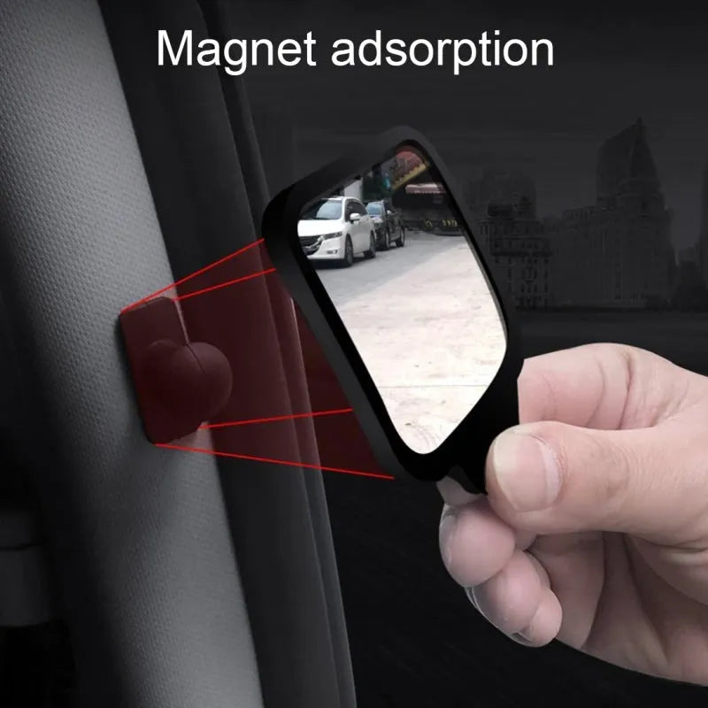 Car rear view mirror replacement glass with plastic frame 7x6.5x1cm flat surface