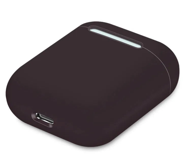 Silicone protective sleeve for AirPods charging case in split design showing colour options