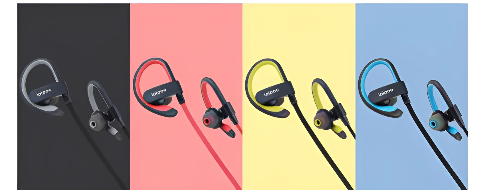 Wireless sports headphones in multiple colours with earplug design for running use