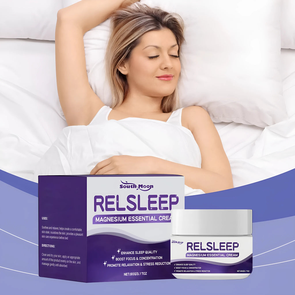 90g jar of Sleep Magnesium Essence Cream with honey active ingredient for overnight hydration
