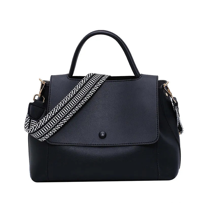 Atmospheric fashion handbag in fabric texture PU with crossbody strap, Beige colour