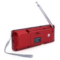 Hot L-288AMBT portable Bluetooth speaker with AM FM radio and LCD screen in black, blue, gold, or red colours