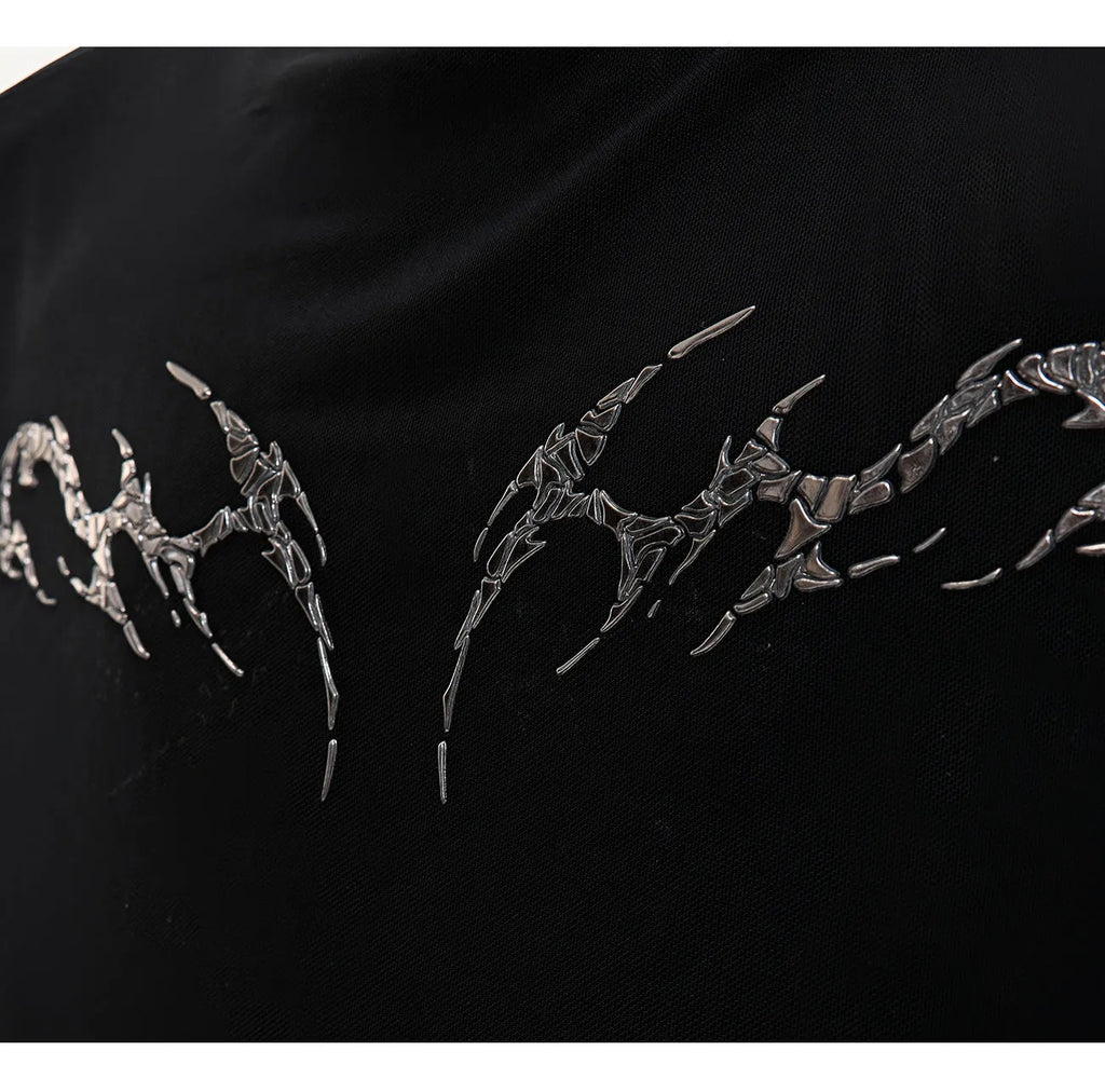 Niche Mesh Ice-feeling Slim Bottoming Shirt long sleeve top in black or white, slim fit.