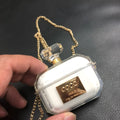 White perfume bottle shaped silicone case for AirPods Pro and AirPods 3 charging box